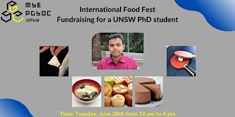 International Food Fest - Fundraising for a UNSW PhD student tickets