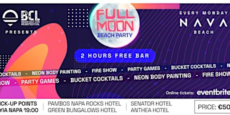 Full Moon Beach Party Ayia Napa tickets