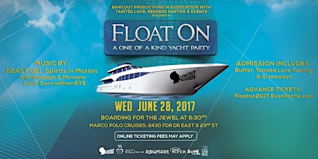 FLOAT ON 2017 - A One of a Kind Yacht Party primary image