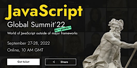 JavaScript Global Summit’22 tickets