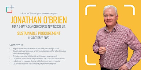 3 Day Advanced Sustainable Procurement Training Course