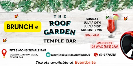 Brunch @ The Roof Garden Temple Bar tickets