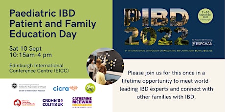 Paediatric IBD Patient and Family Education Day @ PIBD 2022