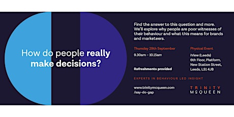 How do People Really Make Decisions? tickets
