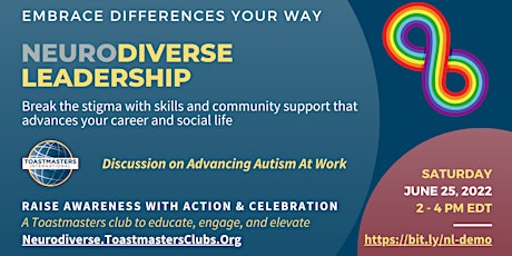 Neurodiverse Leadership Toastmasters: Panel Discussion on Autism at Work primary image