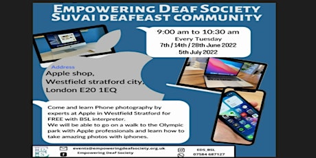 Deaf Phone Photography Event - Empowering Deaf Society | Suvai Deafeast tickets