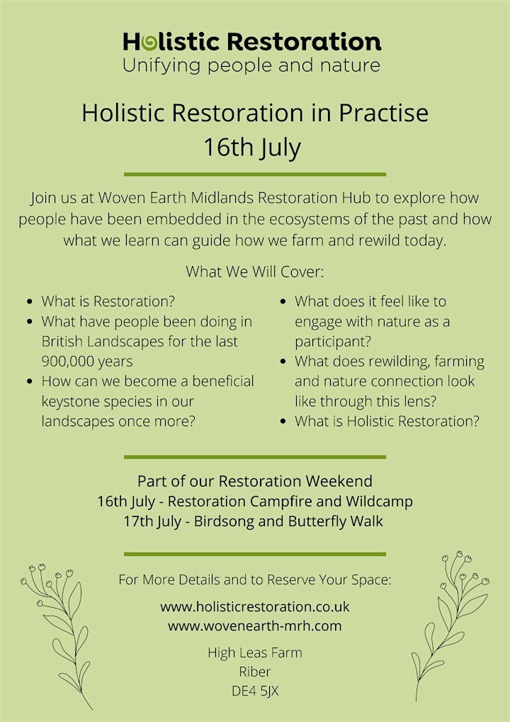 Holistic Restoration in Practise Day Course image