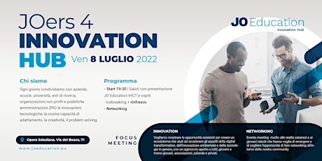JOers 4 Innovation Hub Catania: #borntoinnovate biglietti