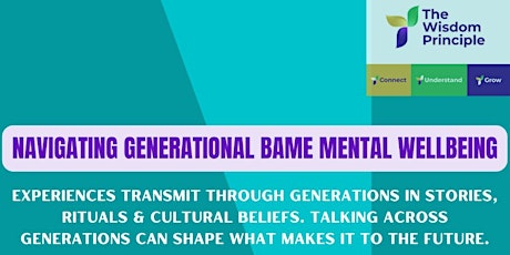 Navigating Generational BAME Mental Wellbeing tickets