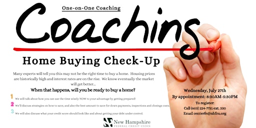 Home Buying Check-Up: One on One Coaching