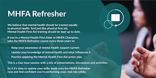 Adult Mental Health First Aid  (MHFA) England Refresher Online Course