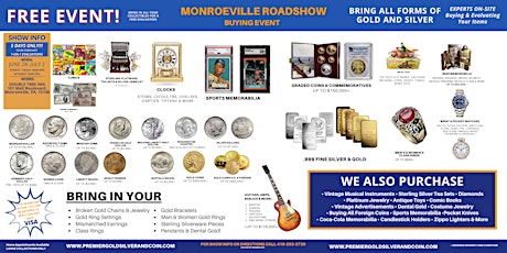 MONROEVILLE | BUYING EVENT | ROADSHOW- WE ARE BUYING!! tickets