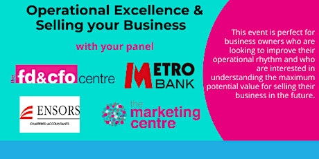 Operational Excellence & Selling your Business tickets