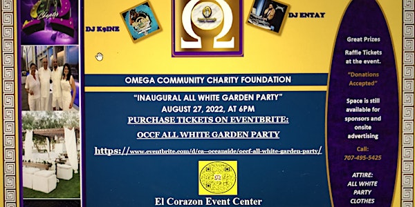 OCCF ALL WHITE GARDEN PARTY