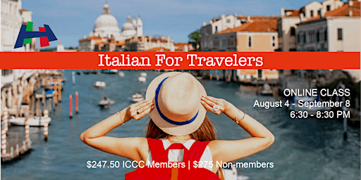 Italian for Travelers Class (Online) primary image