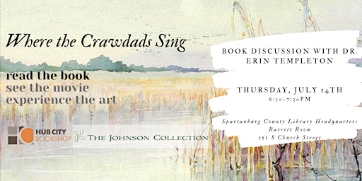 "Where the Crawdads Sing" Book Discussion, Led by Dr. Erin Templeton