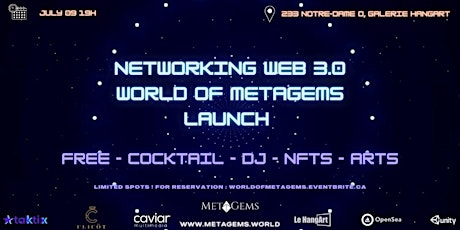 Web 3 Networking + World Of Metagems metaverse launch by Creative Apes Lab billets