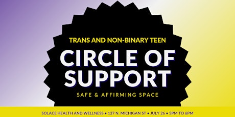 Trans and Non-Binary Teen Closed Support Group tickets