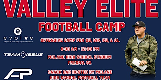 Valley Elite - Offensive Football Camp (Fresno)