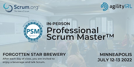 IN PERSON Professional Scrum Master (PSM™) primary image