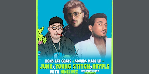 Junk, Young Stitch & Kryple Live in London July 22nd at CJ Hall