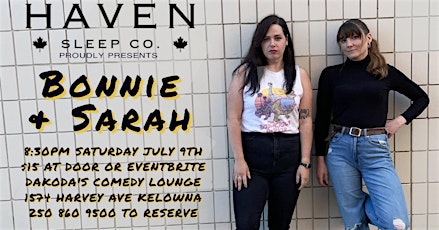 Haven Sleep Co is proud to present Bonnie Esson & Sarah Dawn tickets