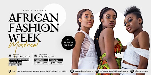 African Fashion week Montreal 2022