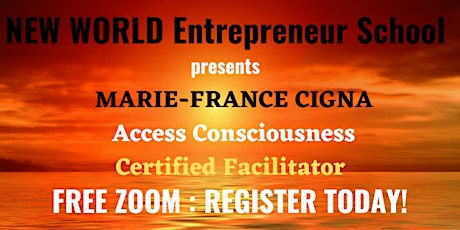 NWES presents MARIE-FRANCE CIGNA : FREE ENERGY ACTIVATION/PULL!