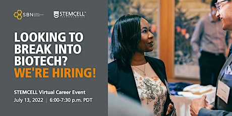 STEMCELL Virtual Career Event tickets