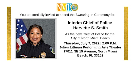 Interim Chief Harvette S. Smith Swearing-in Ceremony tickets