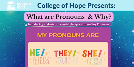 What are Pronouns? tickets