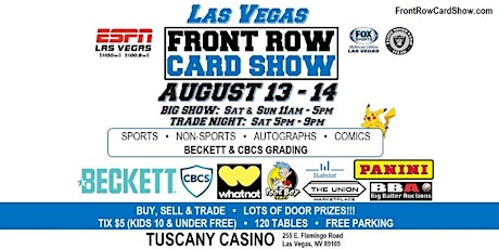 Las Vegas - Front Row Card Show - Sports Cards, Autographs & Comic Books