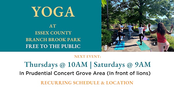 Yoga at Essex County Branch Brook Park