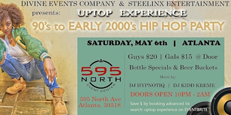 Uptop Experience 90's to early 2000's Hip Hop Party primary image