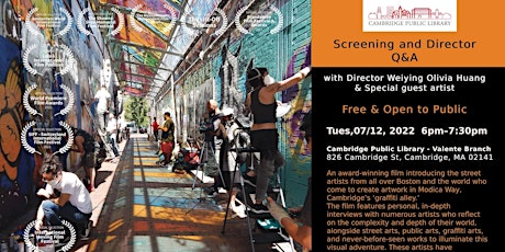 City As Canvas 'Graffiti Alley' Documentary Film Screening tickets