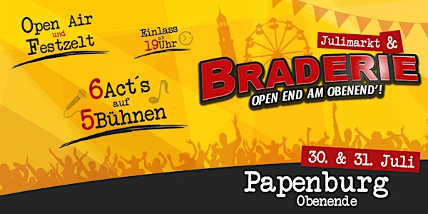 Braderie 2022- Open End am Obenend