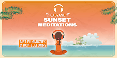 Meditaties bij zonsondergang op het strand in Cadzand, met filmmuziek