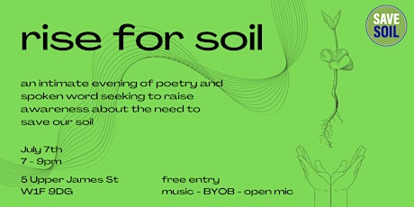 Rise for Soil - poetry/spoken word night tickets