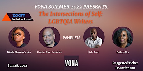 VONA  Summer 2022 Panel: Intersections of Self biglietti