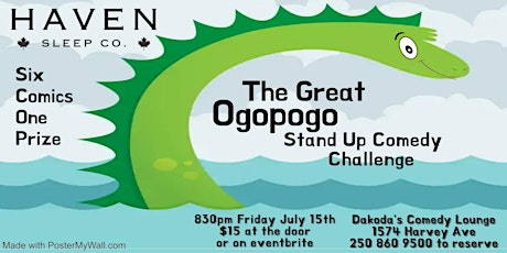 Haven Sleep Co presents the Great Ogopogo Stand Up Comedy Challenge tickets