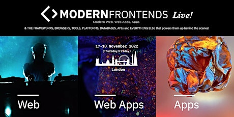 Modern Frontends Live! - November 17-18, 2022 tickets