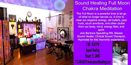 Sound Healing Full Moon Chakra Meditation Sound Bath tickets