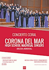 Concierto Corona del Mar High School Madrigal Singers tickets
