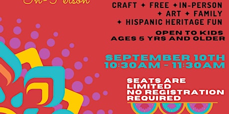 Crafty Kids (In-Person) - Hispanic Heritage Month
