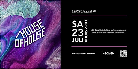 House Of House @Heaven, Münster Tickets