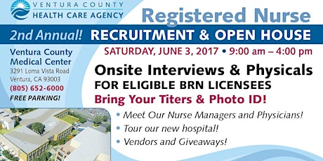 Ventura County Health Care Agency Registered Nurse Recruitment & Open House primary image