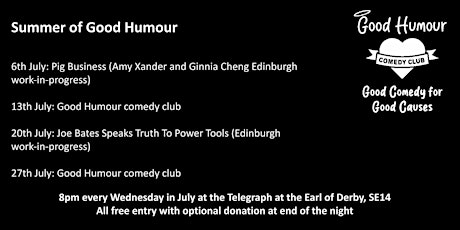 Good Humour comedy club presents Joe Bates Speaks Truth To Power Tools tickets