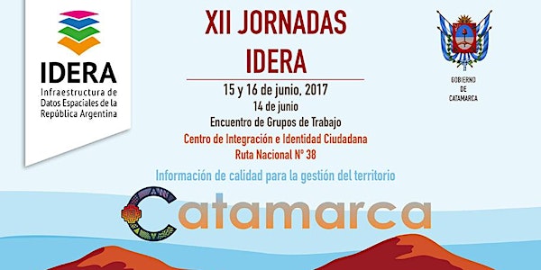 XII Jornadas de IDERA. San Fernando del Valle de Catamarca
