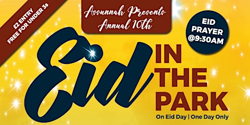 EID IN THE PARK 2022 | EID-UL-ADHA | 9TH JULY 2022
