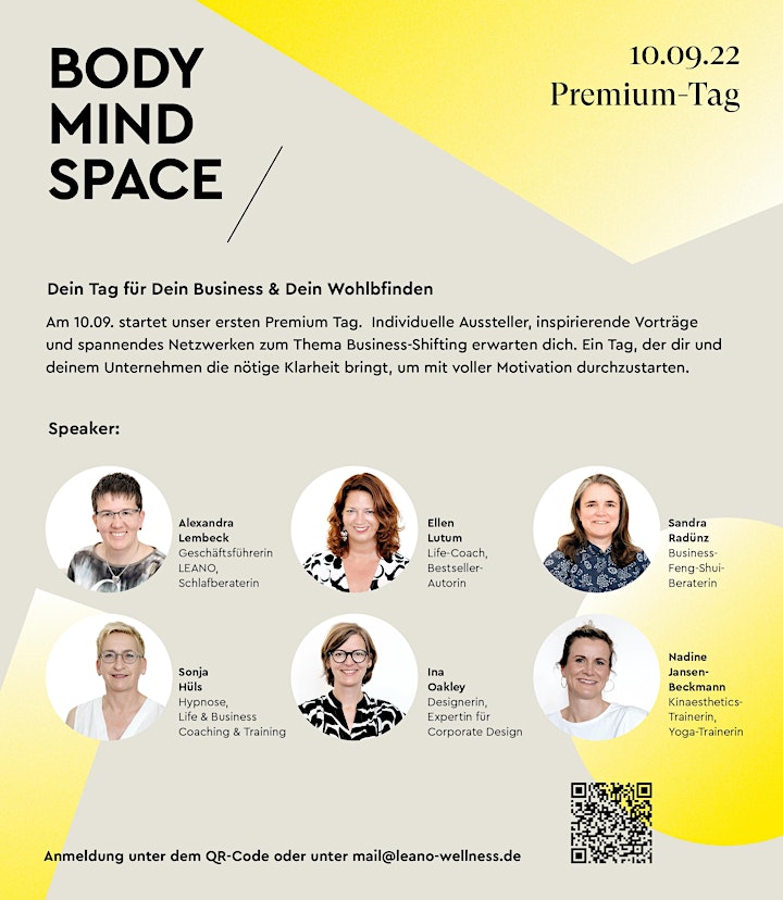Body Mind Space Premium Tag: Bild 